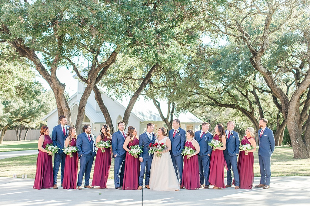 Burgundy Wedding at The Chandelier of Gruene in New Braunfels Texas By Allison Jeffers Wedding Photography 0067