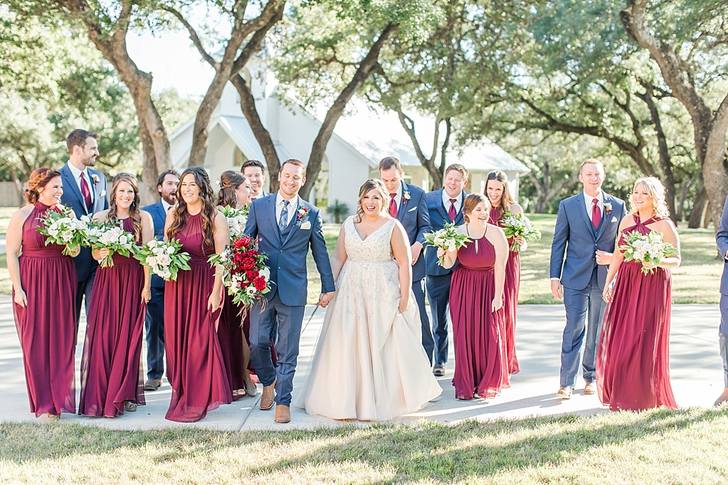 Burgundy Wedding at The Chandelier of Gruene in New Braunfels Texas By Allison Jeffers Wedding Photography 0072