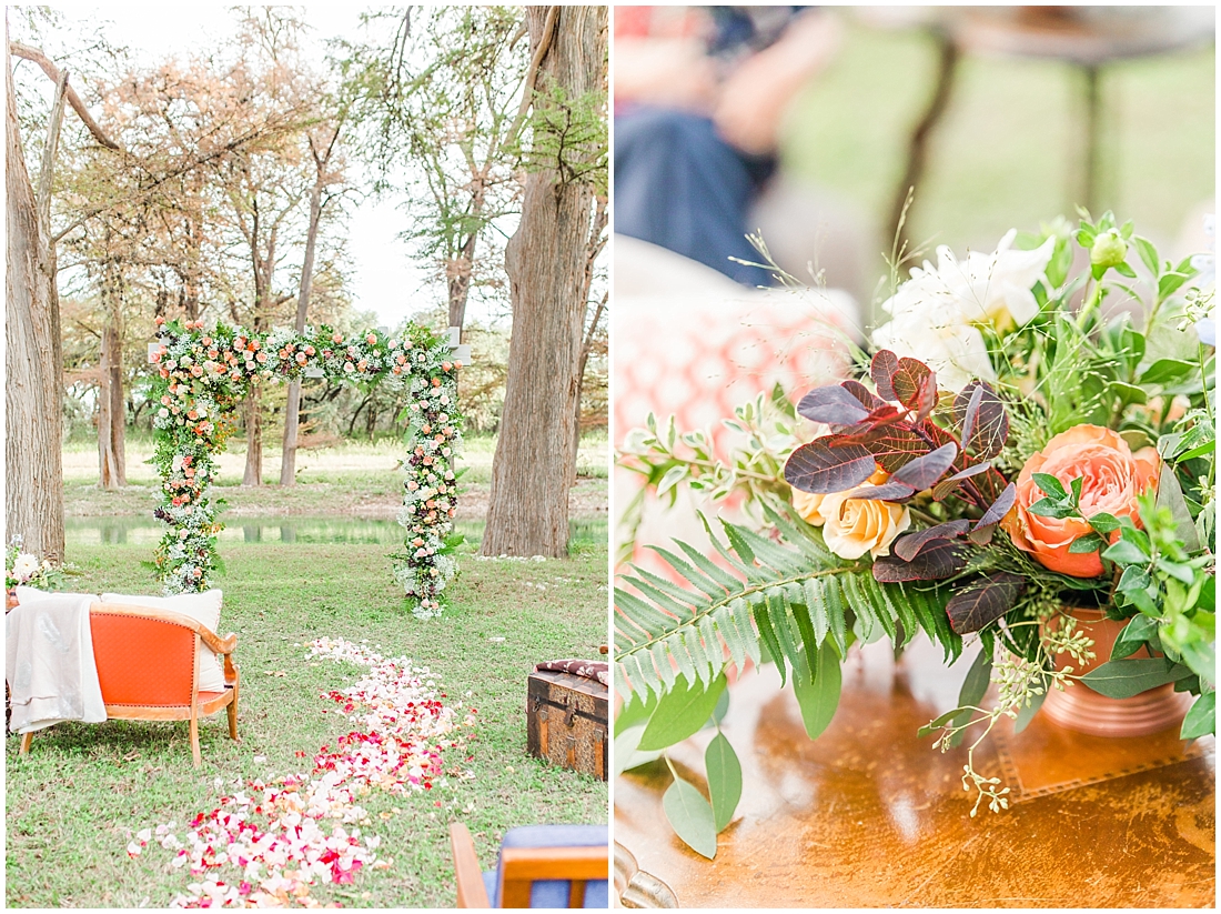 Intimate Fall wedding with over the top flowers in Utopia Texas by Allison Jeffers Photography 0023