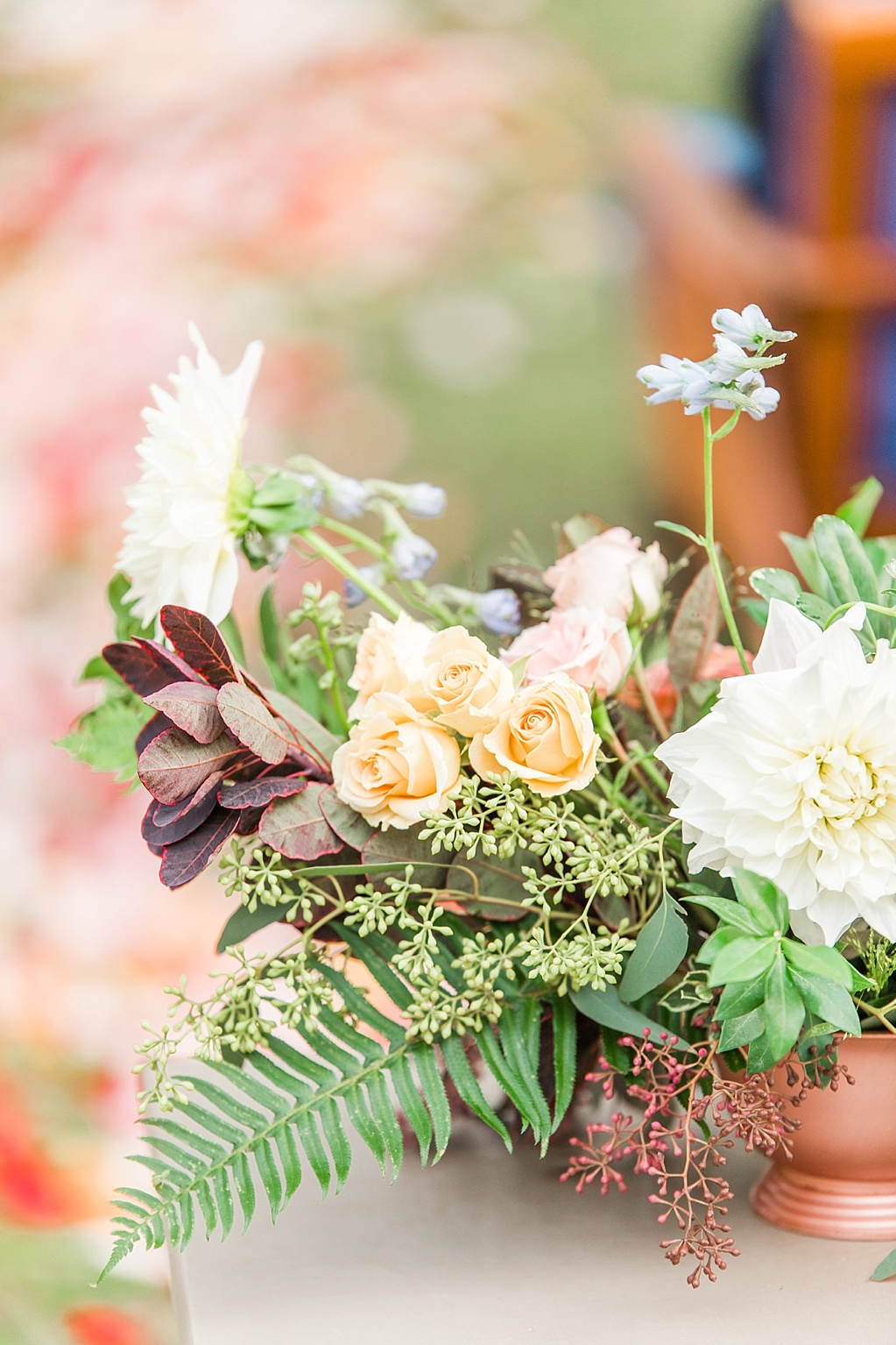 Intimate Fall wedding with over the top flowers in Utopia Texas by Allison Jeffers Photography 0025