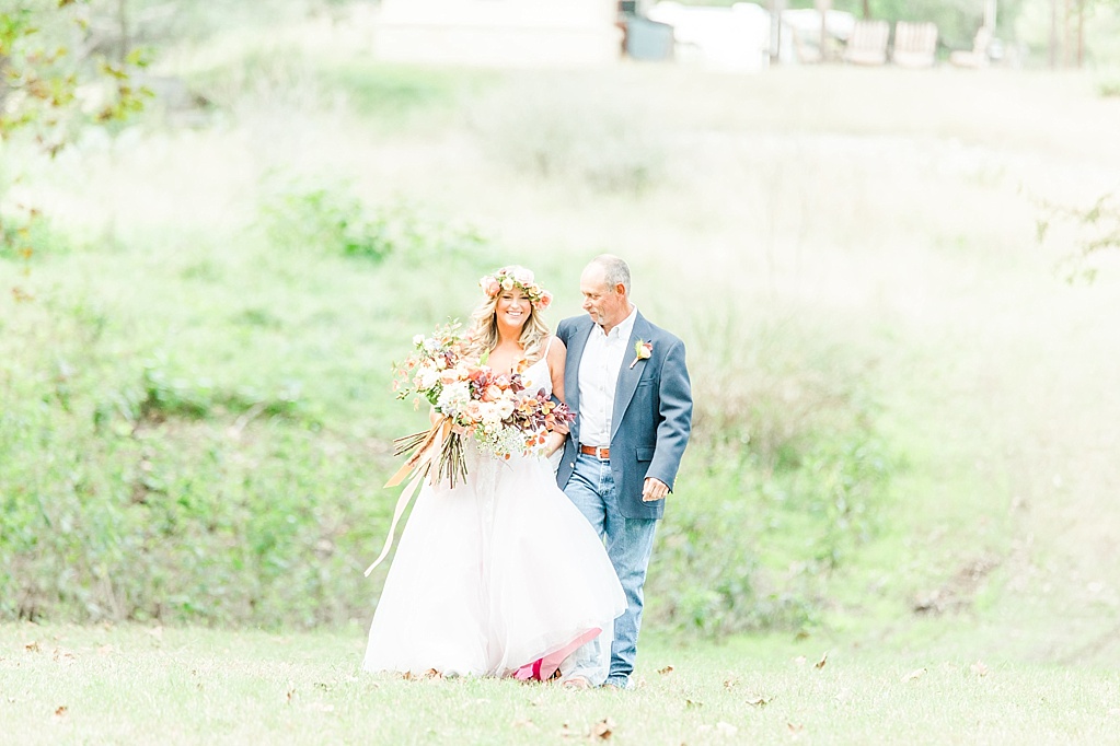 Intimate Fall wedding with over the top flowers in Utopia Texas by Allison Jeffers Photography 0031