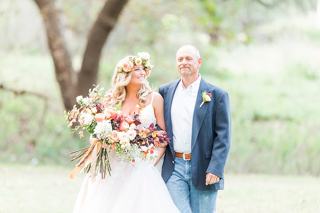 Intimate Fall wedding with over the top flowers in Utopia Texas by Allison Jeffers Photography 0032