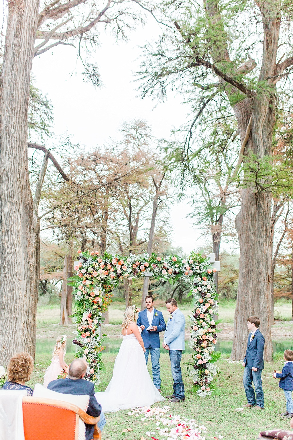Intimate Fall wedding with over the top flowers in Utopia Texas by Allison Jeffers Photography 0038