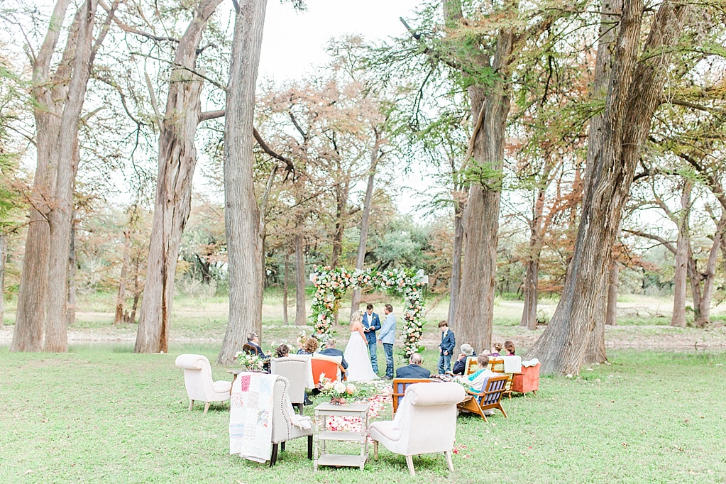 Intimate Fall wedding with over the top flowers in Utopia Texas by Allison Jeffers Photography 0039