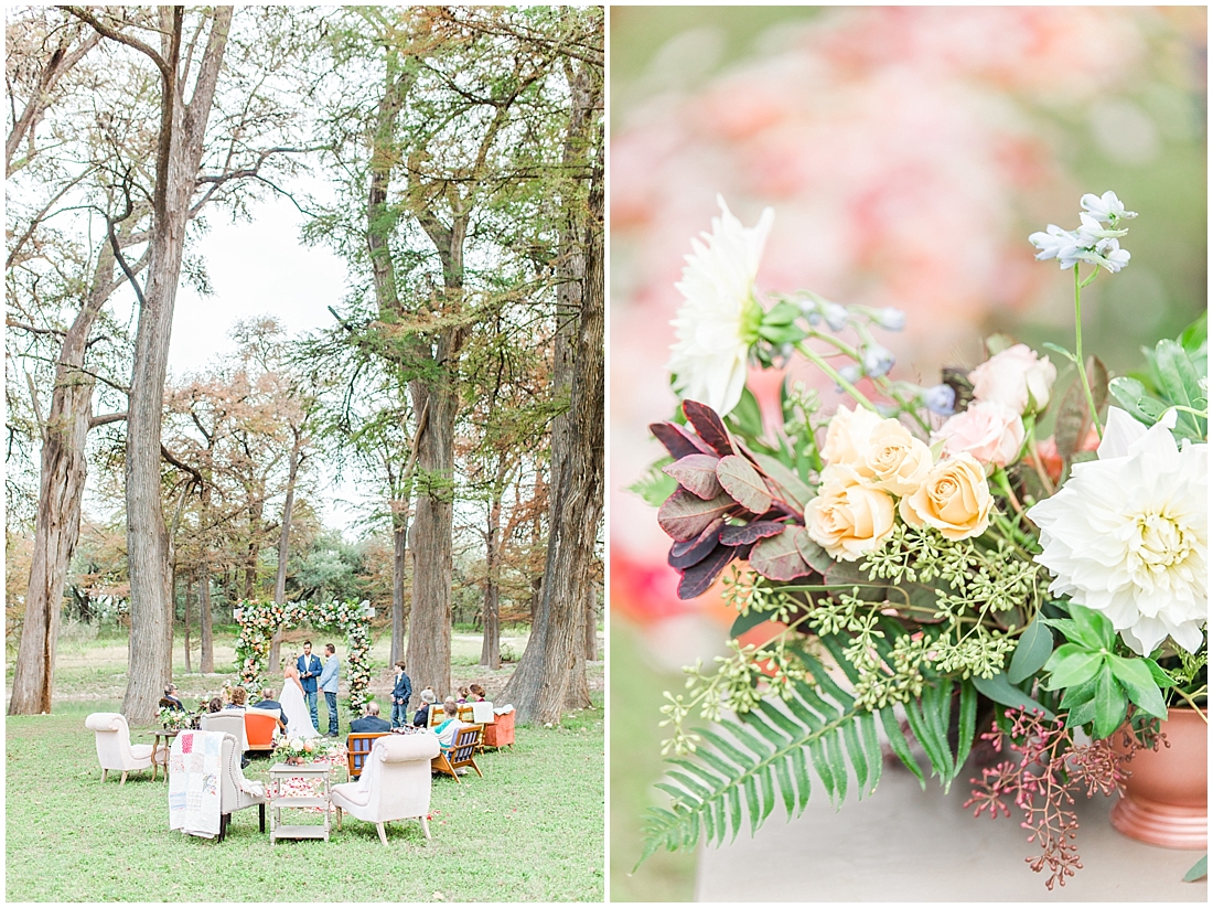 Intimate Fall wedding with over the top flowers in Utopia Texas by Allison Jeffers Photography 0040