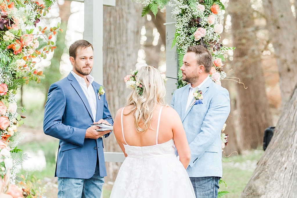 Intimate Fall wedding with over the top flowers in Utopia Texas by Allison Jeffers Photography 0044