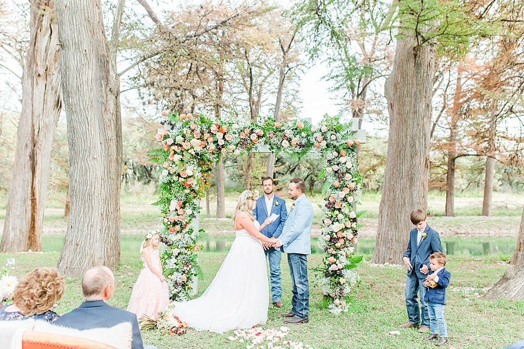 Intimate Fall wedding with over the top flowers in Utopia Texas by Allison Jeffers Photography 0053