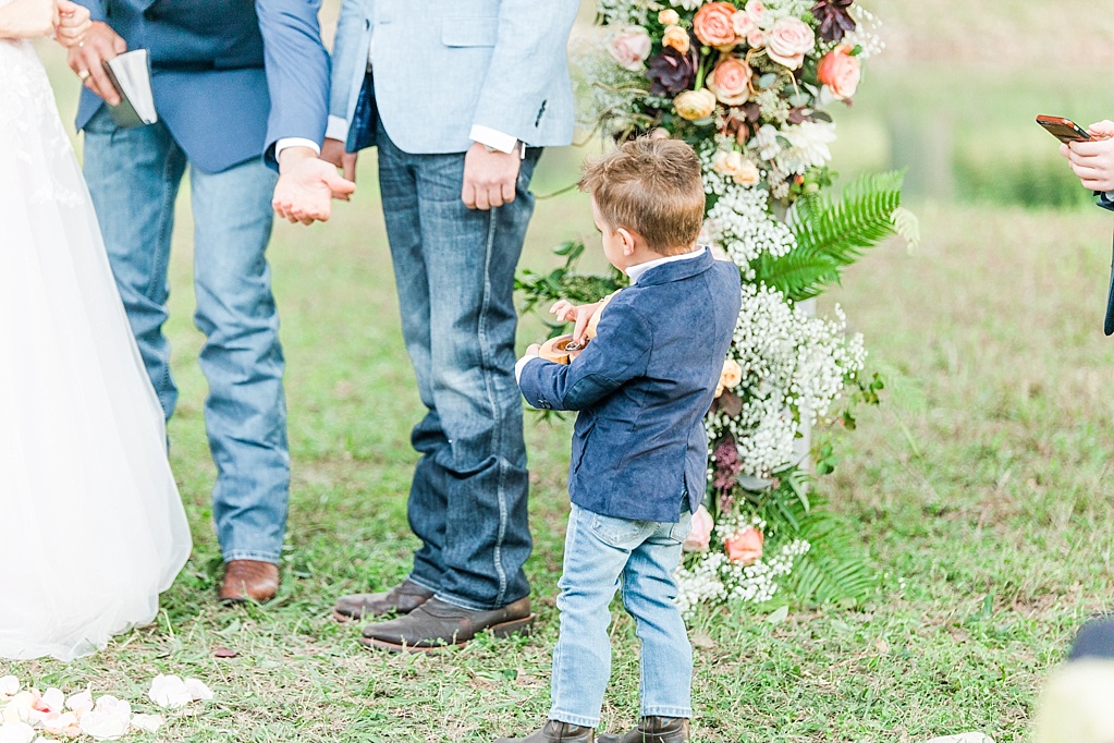 Intimate Fall wedding with over the top flowers in Utopia Texas by Allison Jeffers Photography 0058