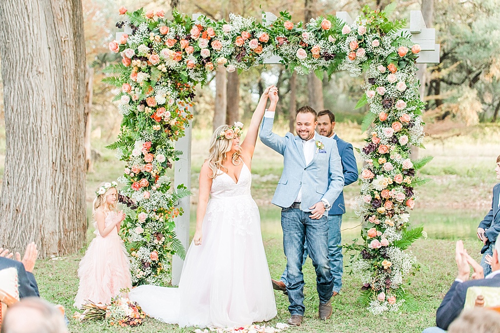 Intimate Fall wedding with over the top flowers in Utopia Texas by Allison Jeffers Photography 0067