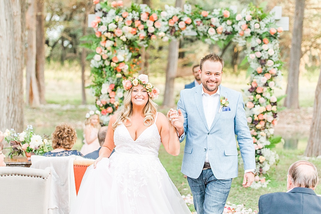 Intimate Fall wedding with over the top flowers in Utopia Texas by Allison Jeffers Photography 0070