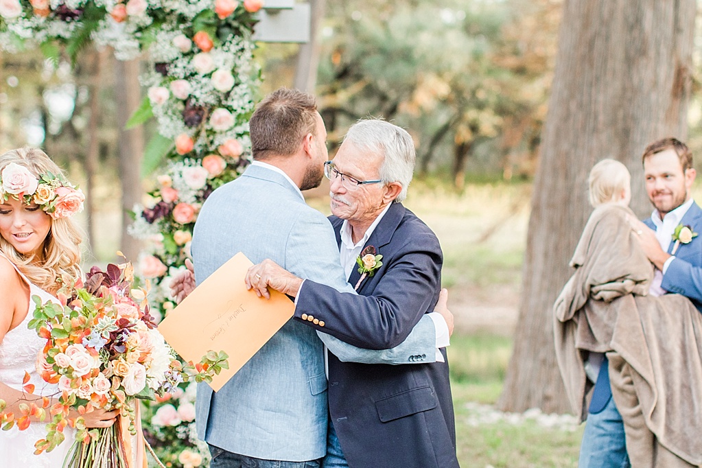 Intimate Fall wedding with over the top flowers in Utopia Texas by Allison Jeffers Photography 0077