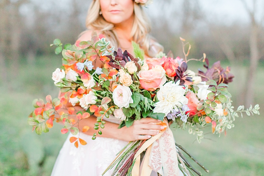 Intimate Fall wedding with over the top flowers in Utopia Texas by Allison Jeffers Photography 0102