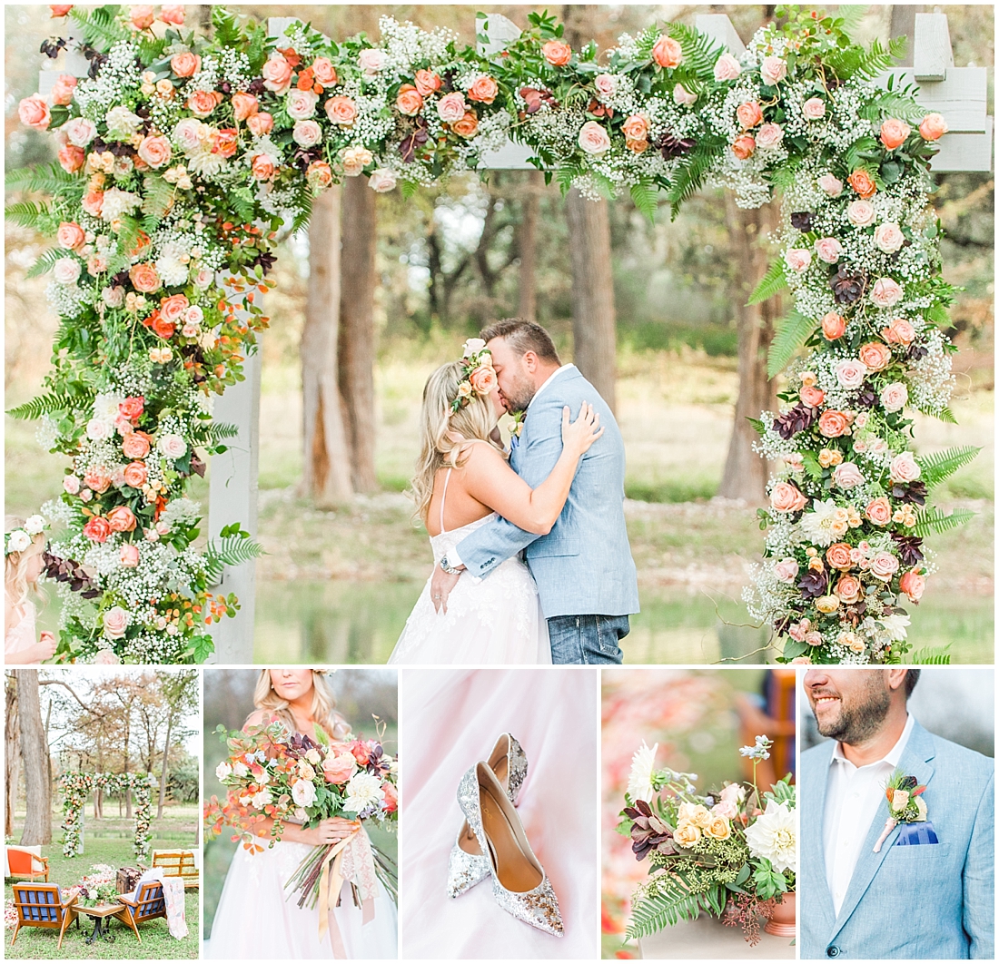 Intimate Fall wedding with over the top flowers in Utopia Texas by Allison Jeffers Photography 0117