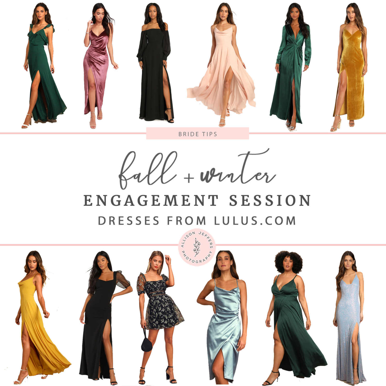 Fall + Winter Engagement Session Dresses (Or Wedding Guest)