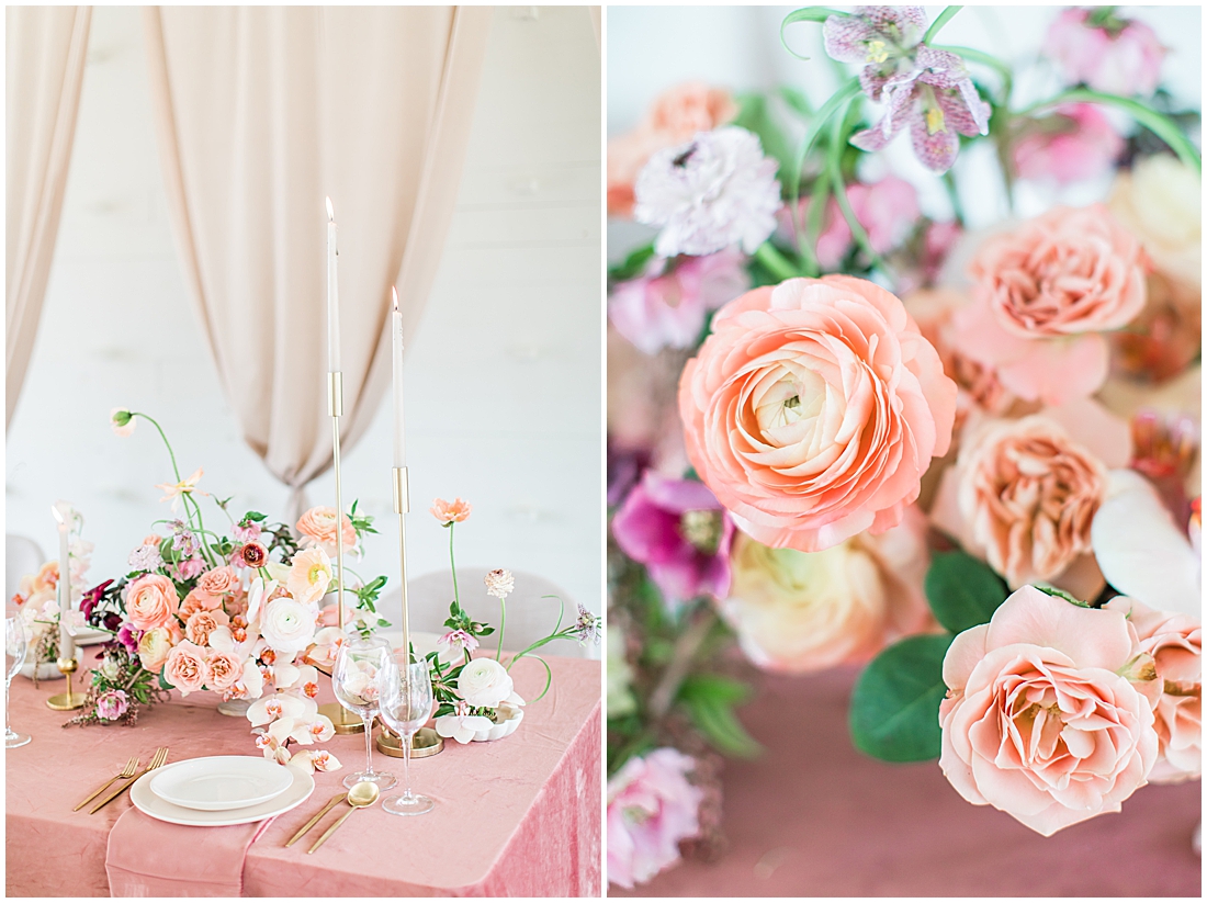 Blush mauve peach and coral wedding inspiration at Prospect House in Dripping Springs Texas wedding venue by Allison Jeffers Photography 0013