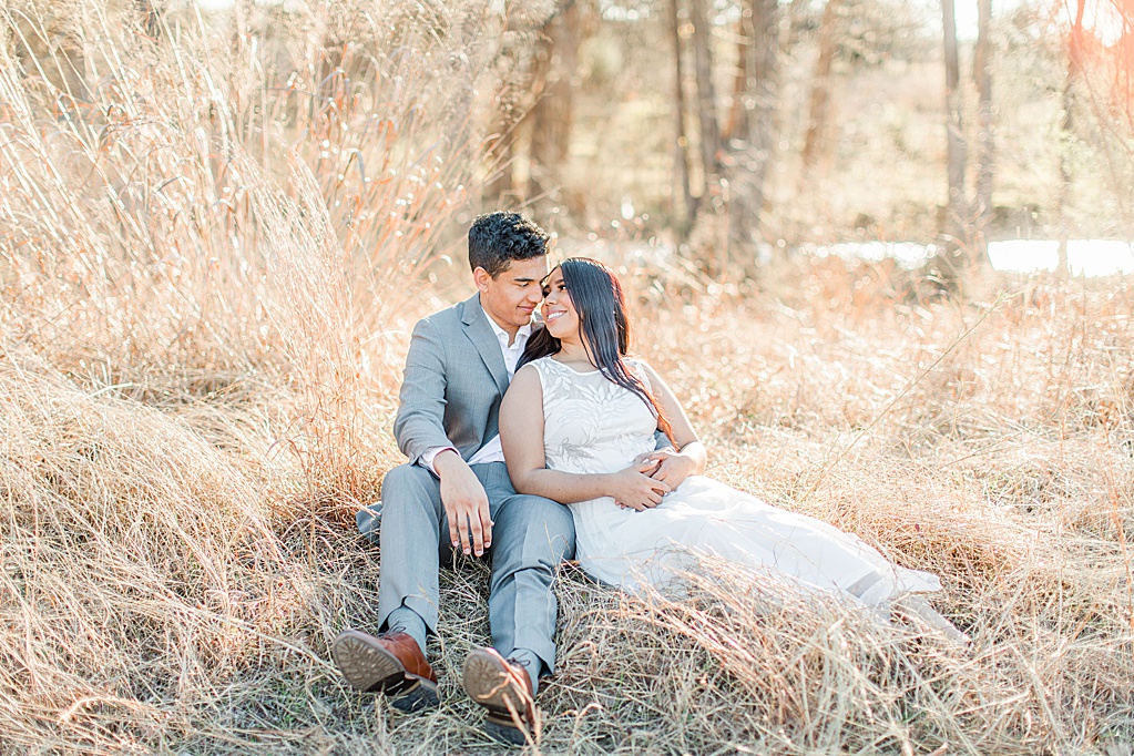 cibolo nature center engagement session in Winter with golden grass 0025