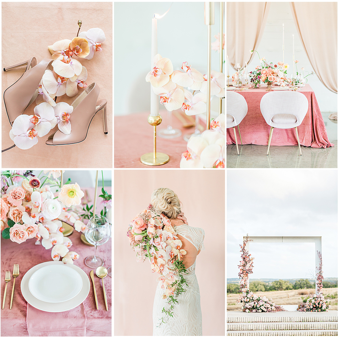 romantic pink wedding inspiration for spring at prospect house dripping springs texas