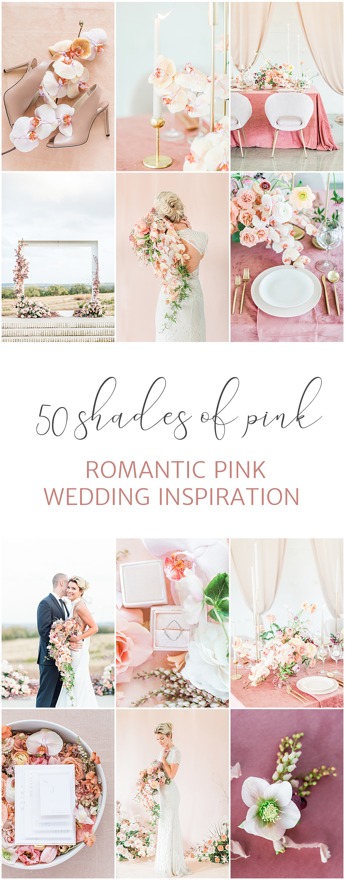 romantic pink wedding inspiration for spring at prospect house dripping springs texas