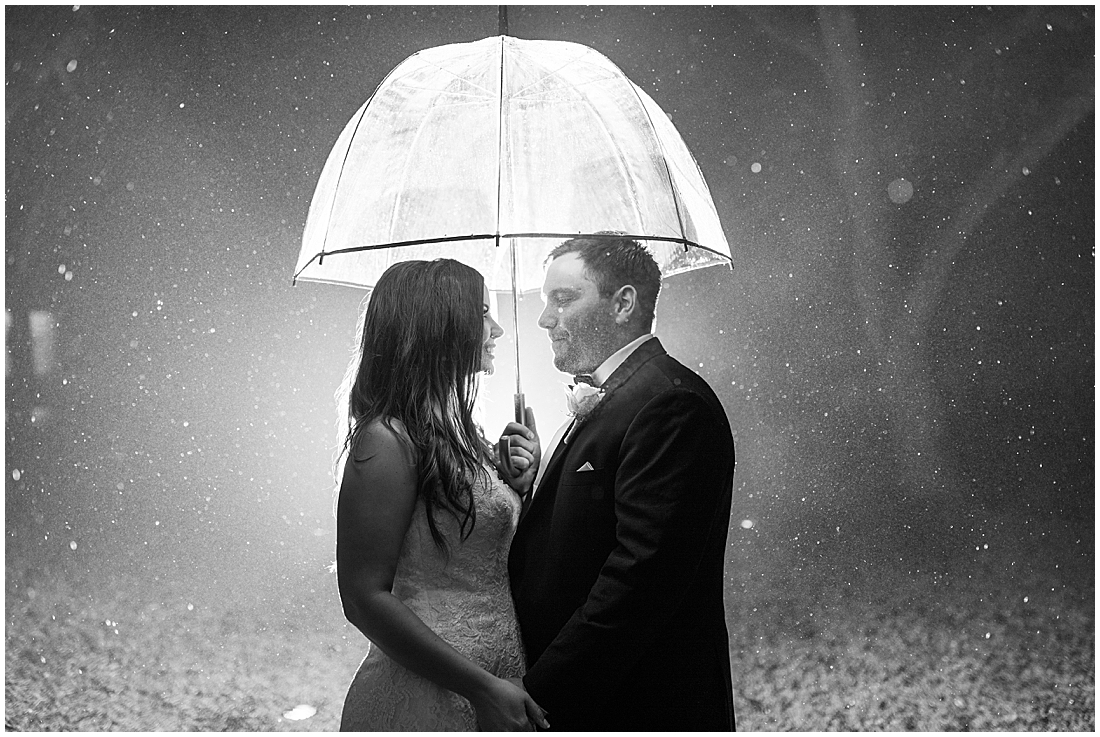 A Rainy Day Black and White Wedding at The Chandelier of Gruene 0093