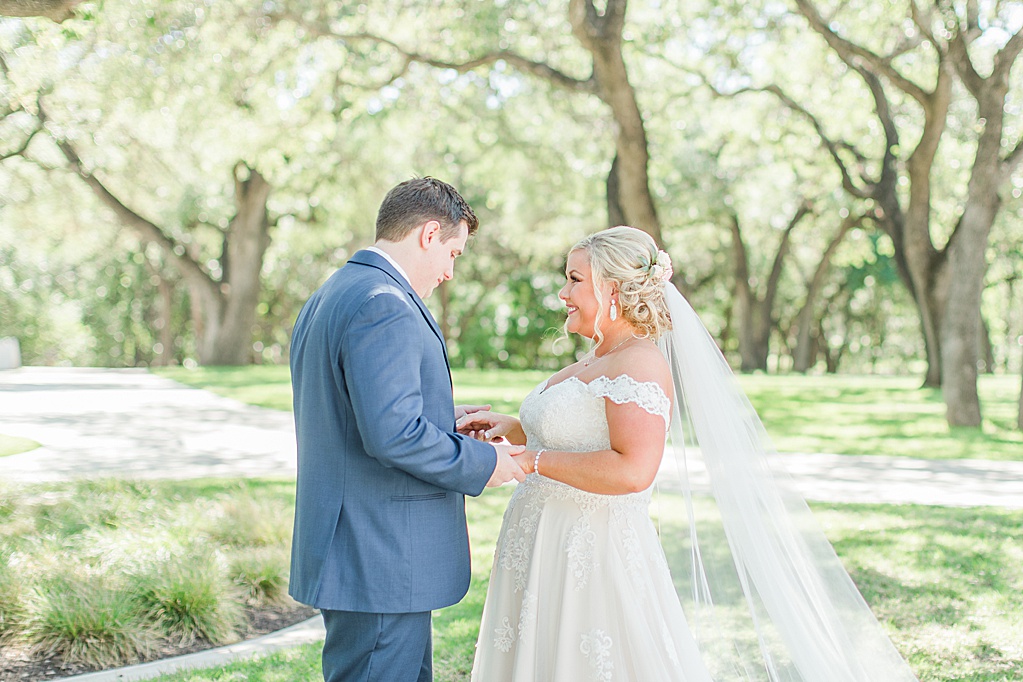 A spring blush and navy wedding at The Chandelier of Gruene Wedding Venue in New Braunfels Texas 0023