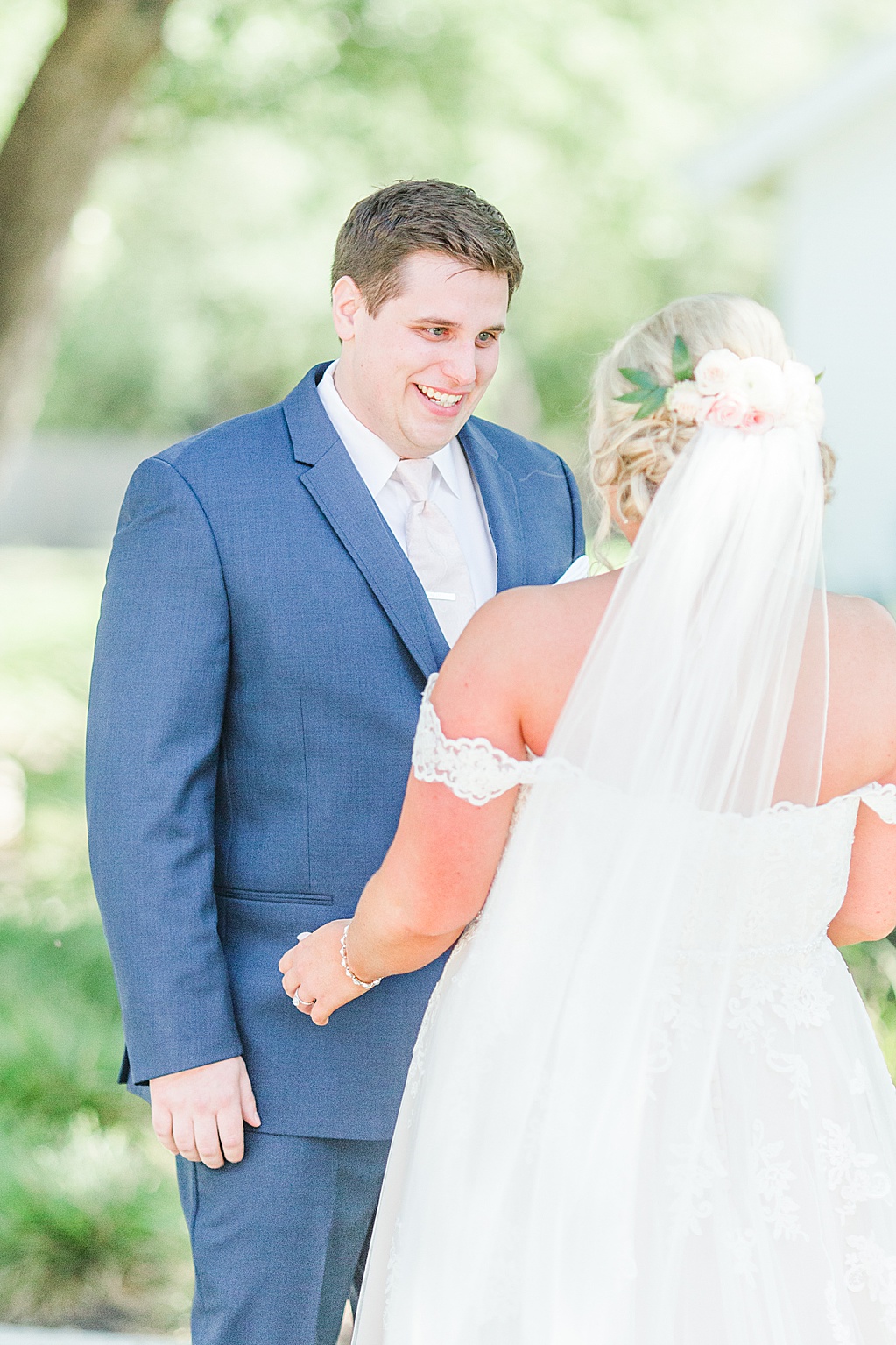 A spring blush and navy wedding at The Chandelier of Gruene Wedding Venue in New Braunfels Texas 0027
