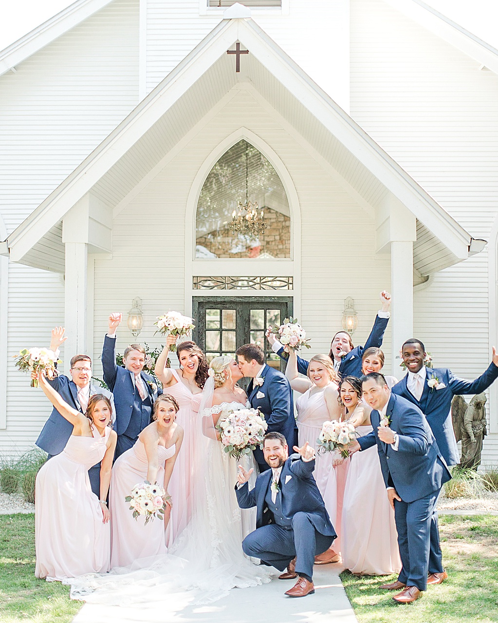 A spring blush and navy wedding at The Chandelier of Gruene Wedding Venue in New Braunfels Texas 0040