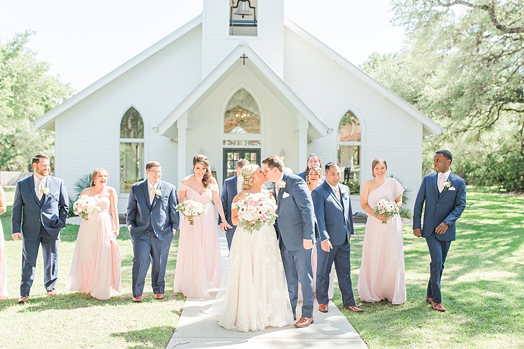 A spring blush and navy wedding at The Chandelier of Gruene Wedding Venue in New Braunfels Texas 0048