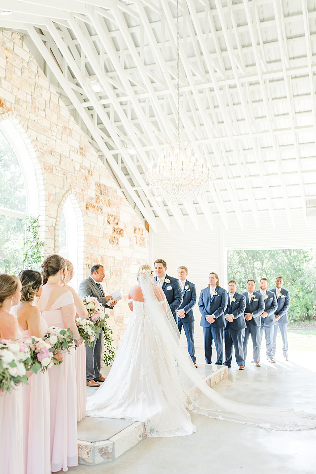 A spring blush and navy wedding at The Chandelier of Gruene Wedding Venue in New Braunfels Texas 0065