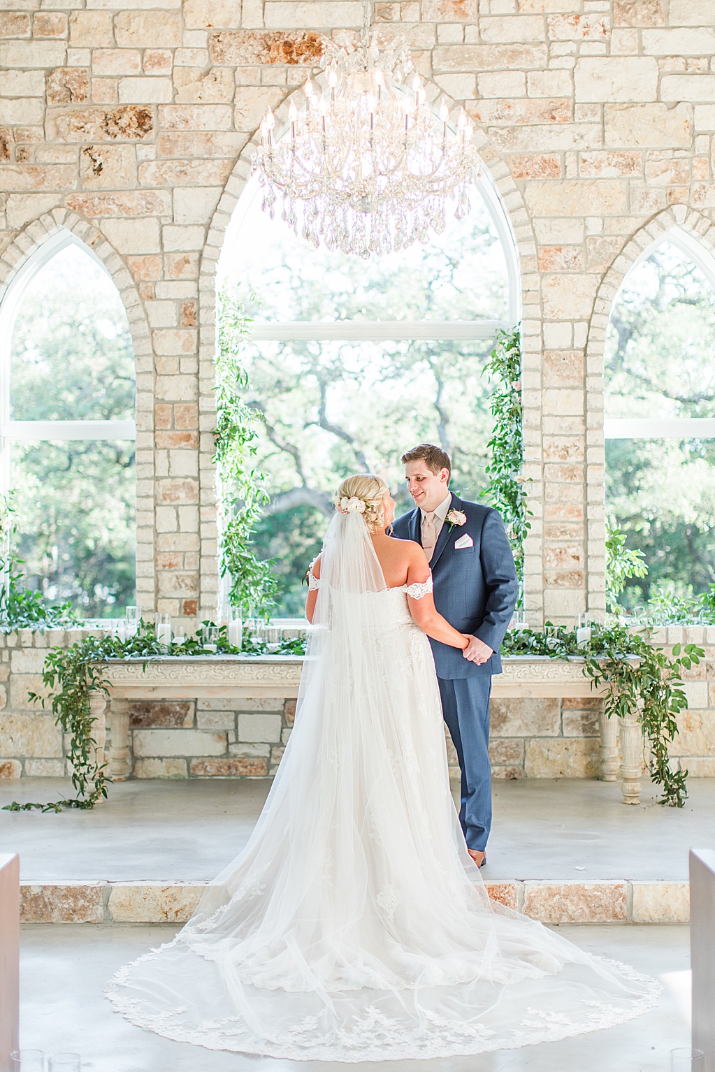 A spring blush and navy wedding at The Chandelier of Gruene Wedding Venue in New Braunfels Texas 0088