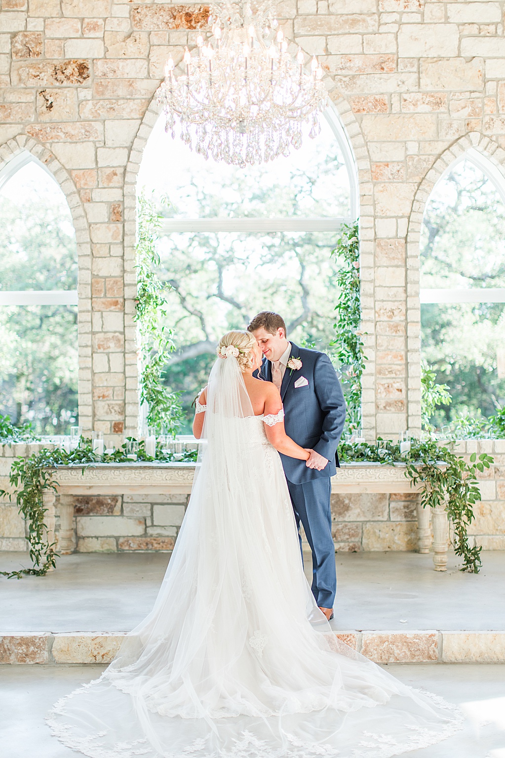 A spring blush and navy wedding at The Chandelier of Gruene Wedding Venue in New Braunfels Texas 0146