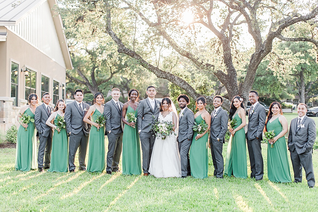 Spring Wedding at The Club at Garden Ridge in San Antonio Texas Featuring romantic greenery 0091