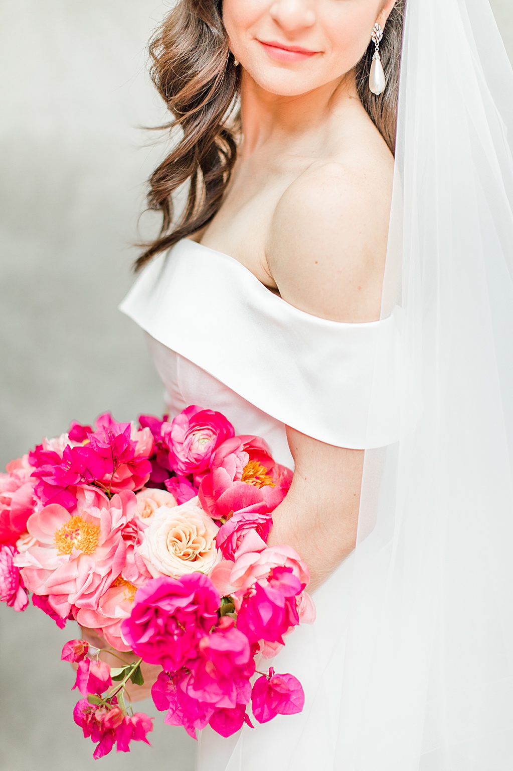 Spring Bridal Photos at The Hotel Emma in San Antonio Texas with Bougainvillea bouquet 0012