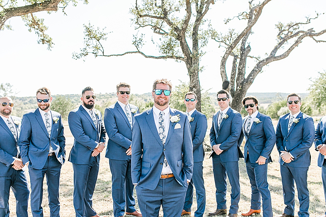 A greenery and dusty blue wedding at Sunset Ranch Event Center in Fredericksburg Texas by Allison Jeffers Associate Photographer 0111