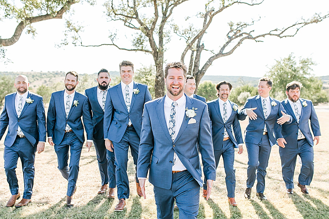 A greenery and dusty blue wedding at Sunset Ranch Event Center in Fredericksburg Texas by Allison Jeffers Associate Photographer 0113