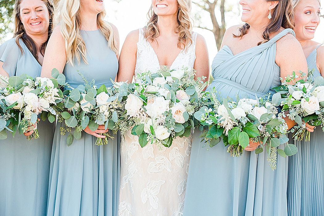 A greenery and dusty blue wedding at Sunset Ranch Event Center in Fredericksburg Texas by Allison Jeffers Associate Photographer 0122