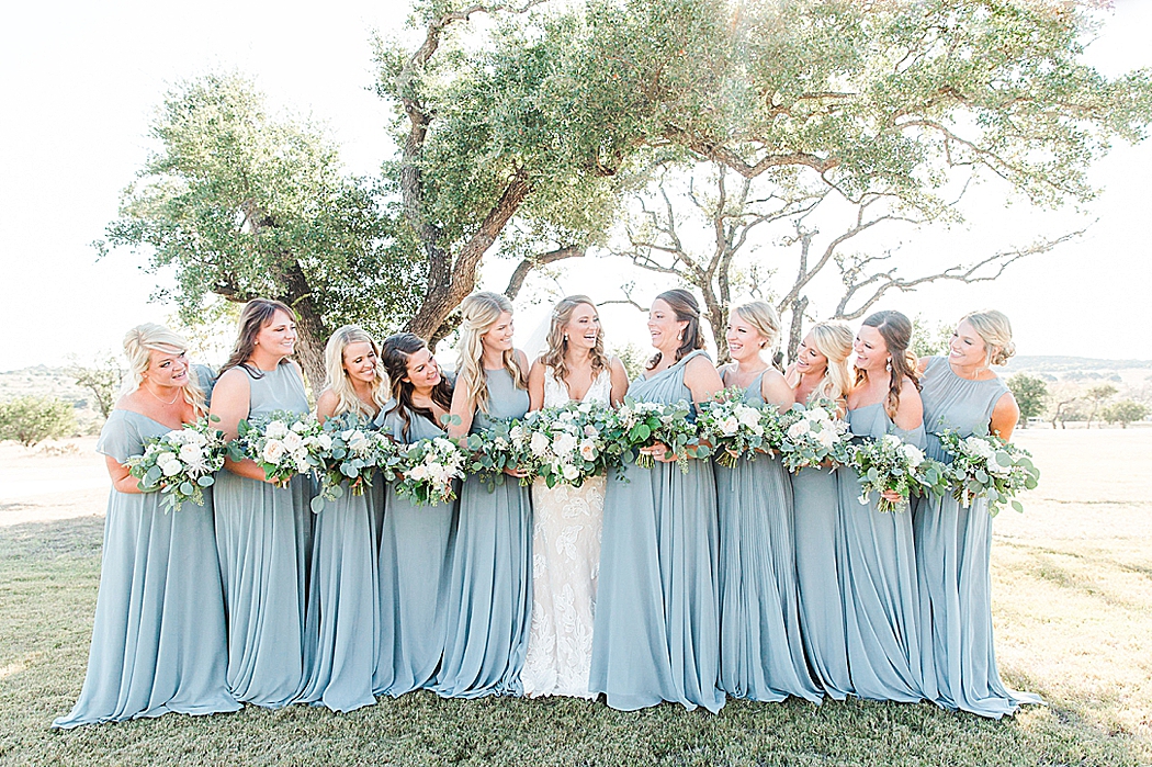A greenery and dusty blue wedding at Sunset Ranch Event Center in Fredericksburg Texas by Allison Jeffers Associate Photographer 0124