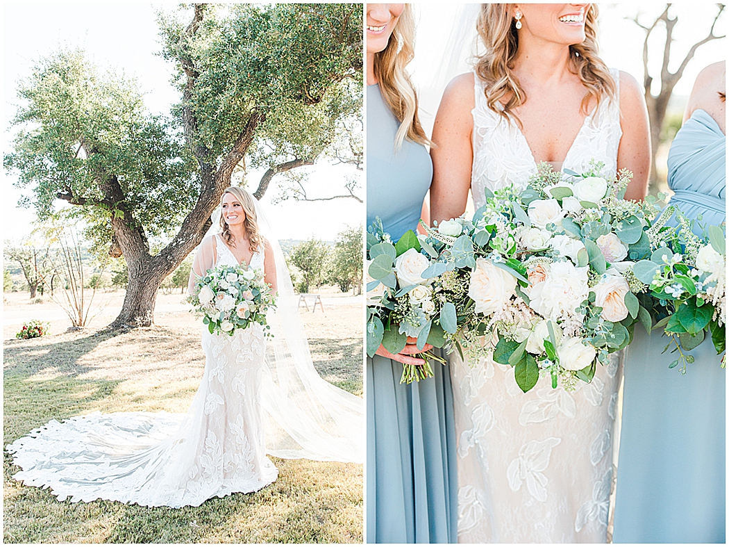 A greenery and dusty blue wedding at Sunset Ranch Event Center in Fredericksburg Texas by Allison Jeffers Associate Photographer 0125