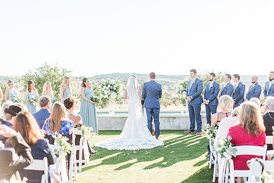 A greenery and dusty blue wedding at Sunset Ranch Event Center in Fredericksburg Texas by Allison Jeffers Associate Photographer 0143