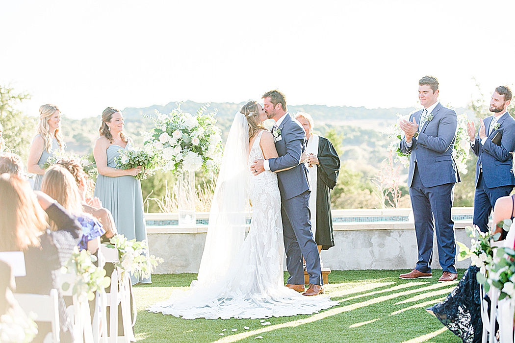 A greenery and dusty blue wedding at Sunset Ranch Event Center in Fredericksburg Texas by Allison Jeffers Associate Photographer 0150