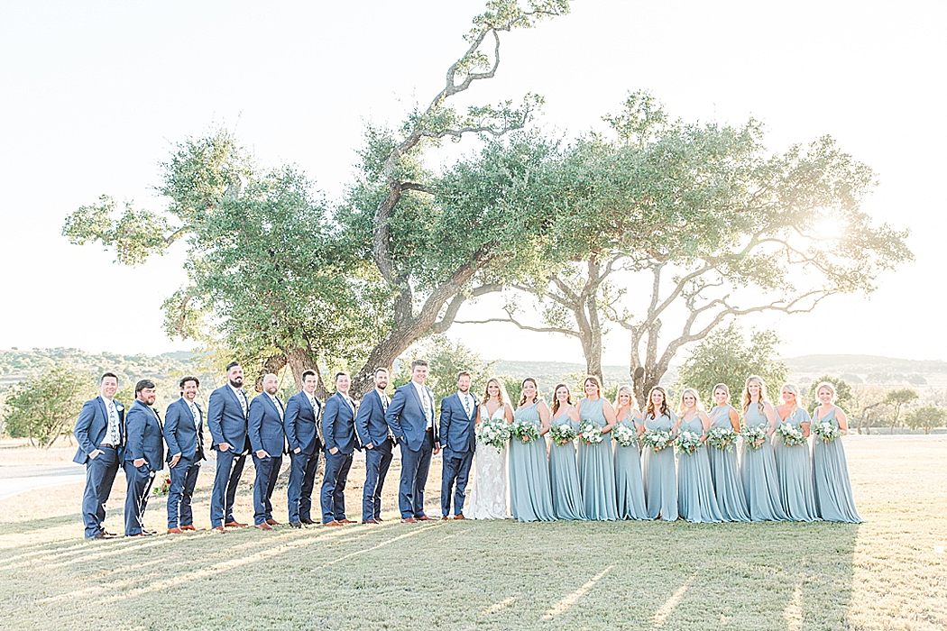 A greenery and dusty blue wedding at Sunset Ranch Event Center in Fredericksburg Texas by Allison Jeffers Associate Photographer 0153