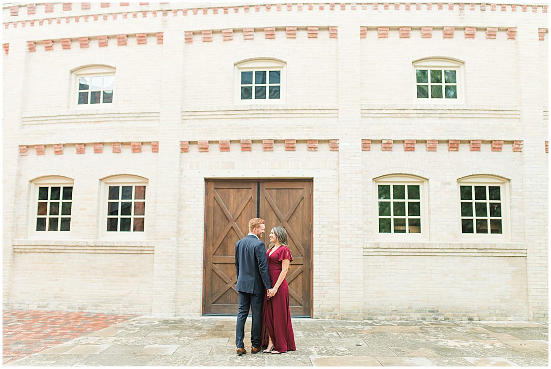 An engagment session in the rain at the Historic Pearl San Antonio Texas 0017