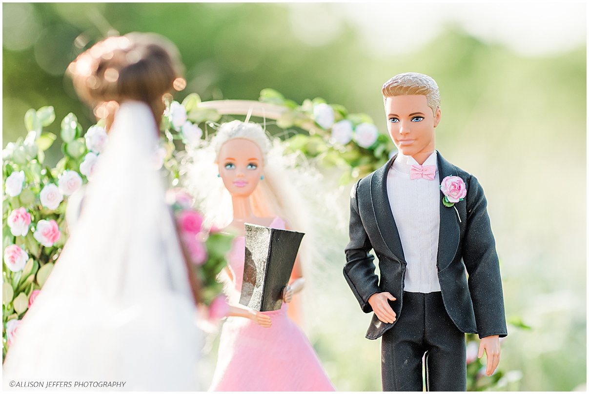 Barbie and Ken dream wedding photography styled shoot by Allison Jeffers Photography 0003