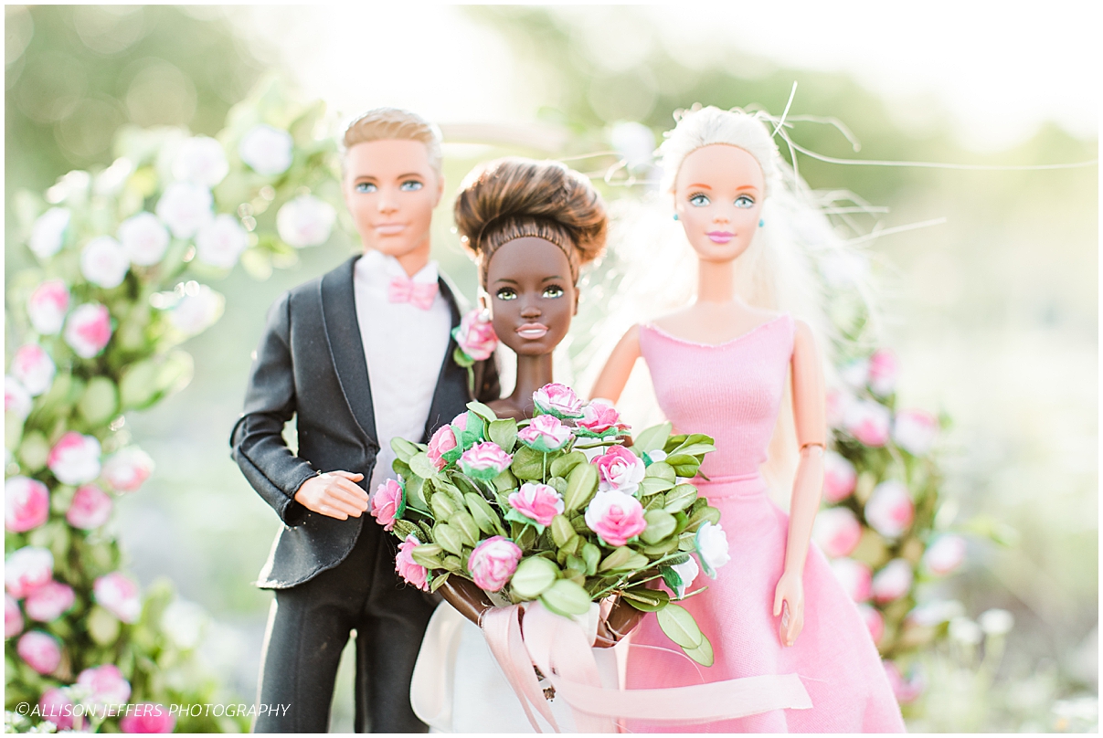 Barbie and Ken dream wedding photography styled shoot by Allison Jeffers Photography 0004