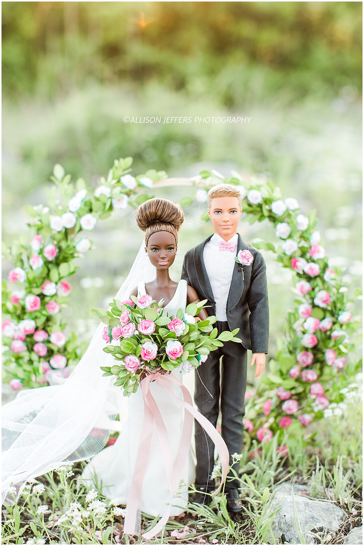 Barbie and Ken dream wedding photography styled shoot by Allison Jeffers Photography 0011