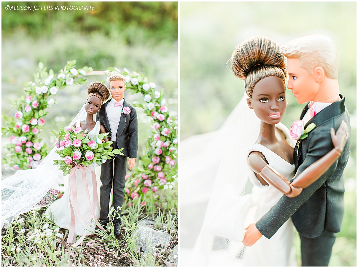 Barbie and Ken dream wedding photography styled shoot by Allison Jeffers Photography 0012