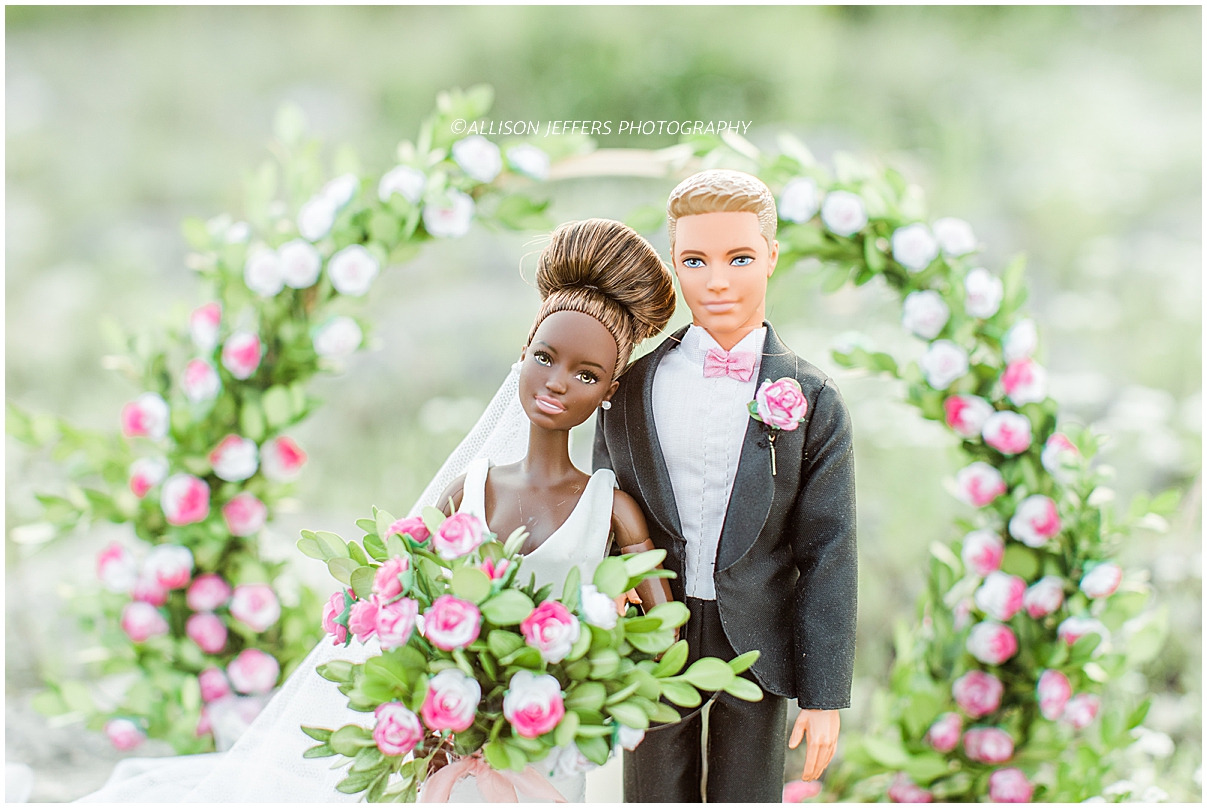 Barbie and Ken dream wedding photography styled shoot by Allison Jeffers Photography 0013