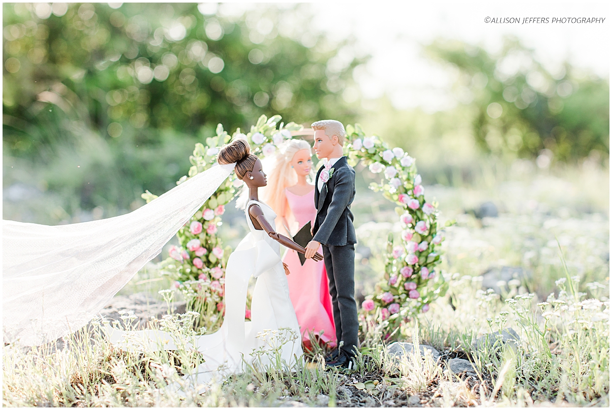 Barbie and Ken dream wedding photography styled shoot by Allison Jeffers Photography 0064