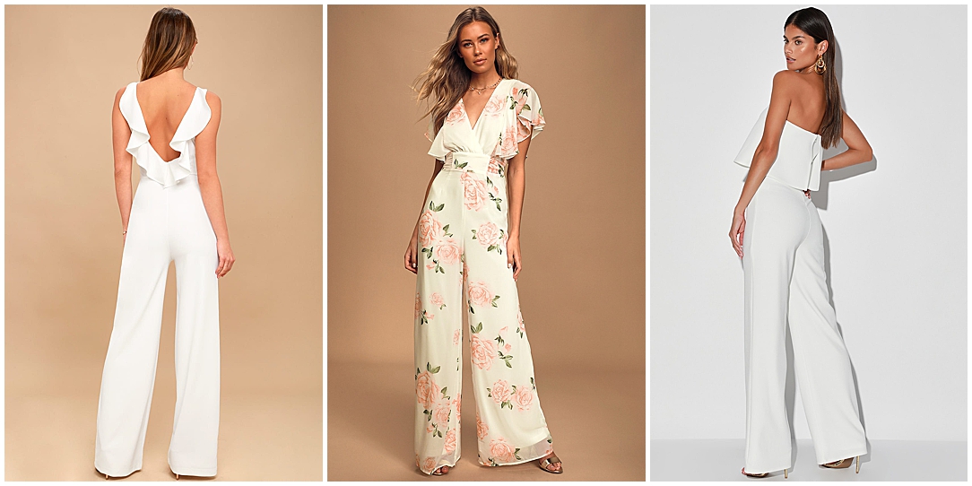 white dresses and jumpsuits for elopements and intimate weddings with floral options short and maxi lengths 0001