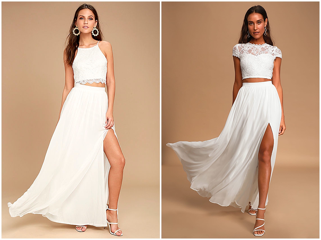 white dresses and jumpsuits for elopements and intimate weddings with floral options short and maxi lengths 0003