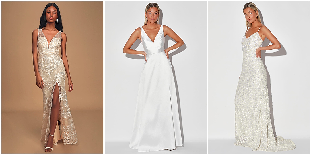 white dresses and jumpsuits for elopements and intimate weddings with floral options short and maxi lengths 0012